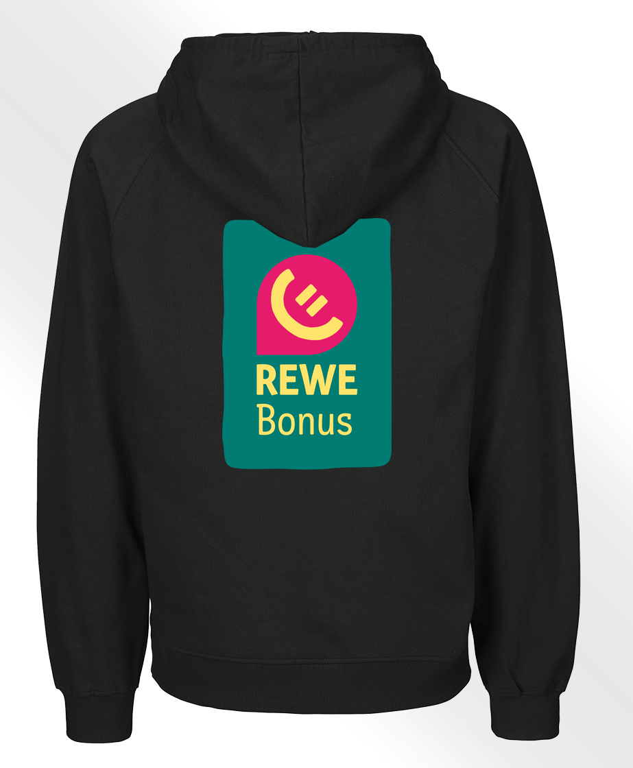 REWE Bonus Ambassador Zip Hoodyjacke Schwarz XXL